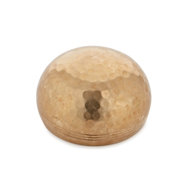 Gear4music Life 8cm Hammered Brass Singing Bowl, 170g