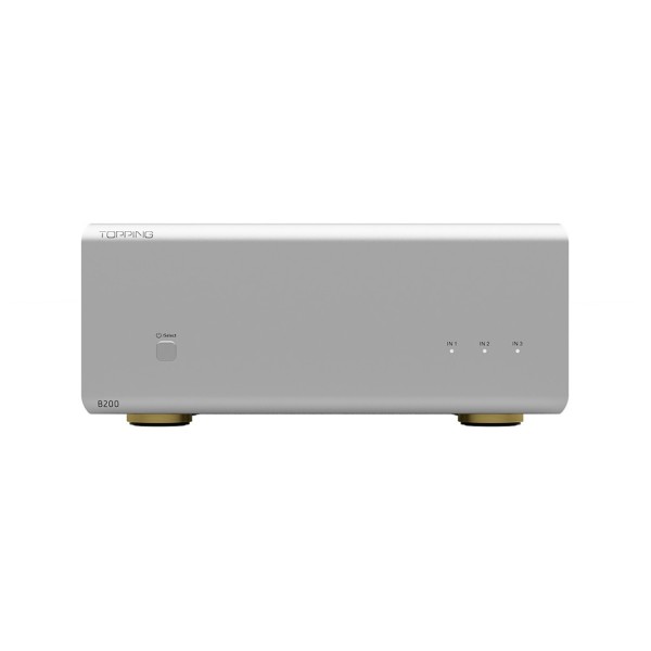 Topping Pre Series B200 Class AB Power Amplifier, Silver - Front view