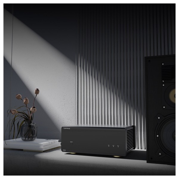 Topping Pre Series B200 Class AB Power Amplifier, Black - Lifestyle Image