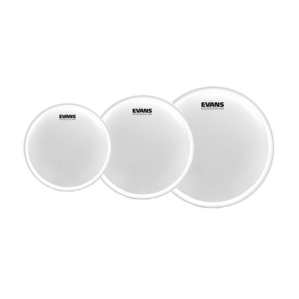 Evans UV2 Coated Fusion Tom Pack 10", 12", 14" Heads & EQ PODS Pack