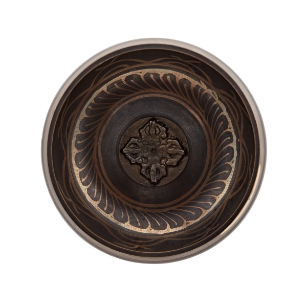 Gear4music Life 12.5cm Ornate Brass Singing Bowl, 460g