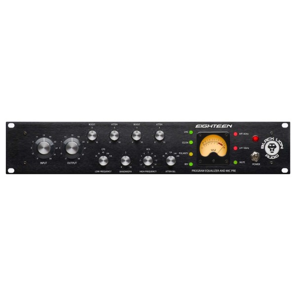 Eighteen Channel Strip, EQ and Preamp - Front Panel