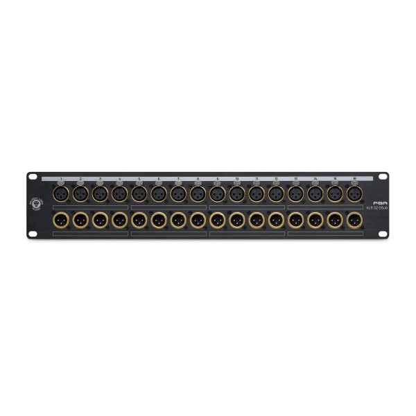 Black Lion Audio PBR XLR 32 DSub - 32-Point XLR/DB25 Patchbay - Front Panel