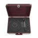 Crosley Cruiser Deluxe Portable Turntable with Bluetooth, Burgundy - top open