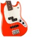 Fender Player II Mustang Bass PJ, Rosewood Fingerboard, Coral Red - Bridge