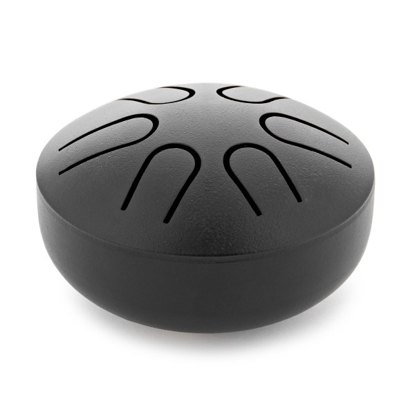 Gear4music Life 3" Steel Tongue Drum 6 Notes, A Pentatonic, Ink Black