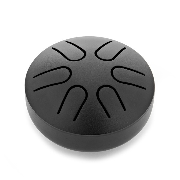 Gear4music Life 3" Steel Tongue Drum 6 Notes, A Pentatonic, Ink Black