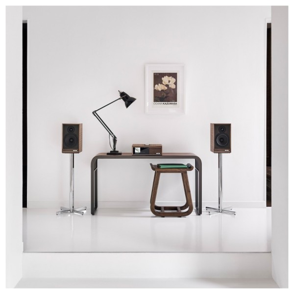 Ruark R610 DAB+ Bluetooth Music Console, walnut lifestyle 2