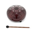 Gear4music Life 5" Steel Tongue Drum 8 Notes, C Major, Chestnut