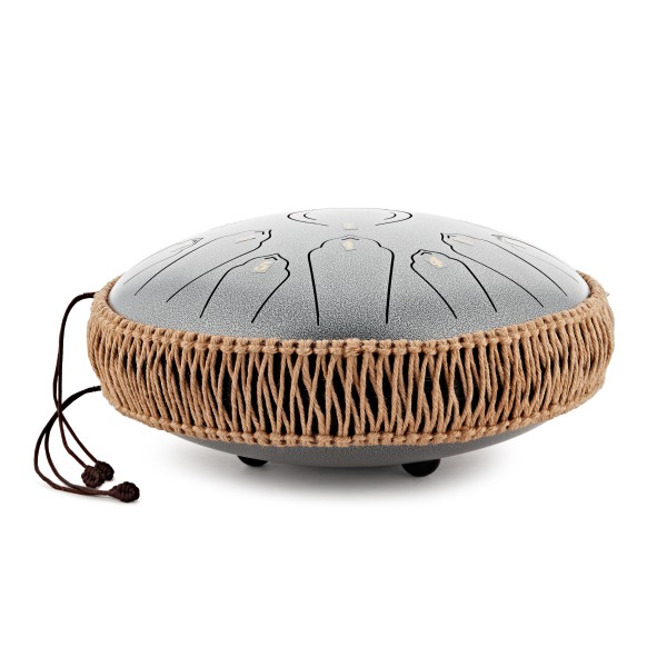 Gear4music Life 12" Steel Tongue Drum 15 Notes, D-Major, Meteorite
