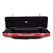 BAM Graffiti Hightech Oblong Violin Case, Raspberry Red & Silver