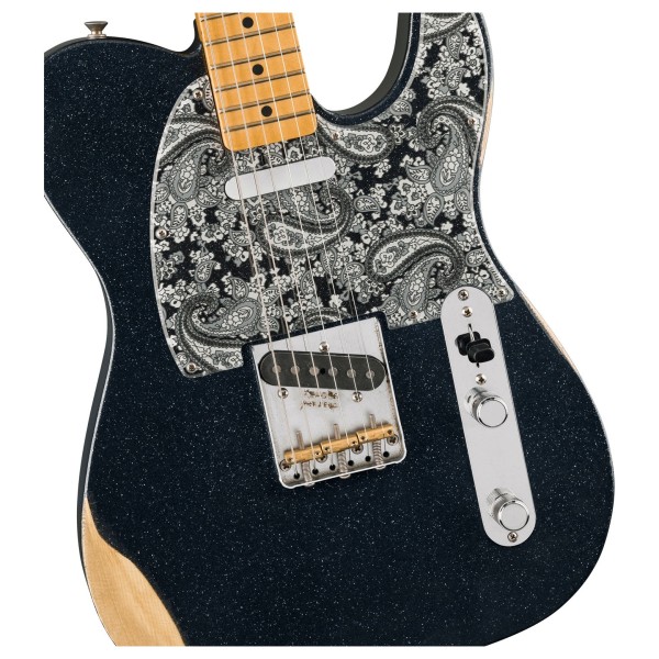 Fender Brad Paisley Road Worn Telecaster MN, Black Sparkle body 
