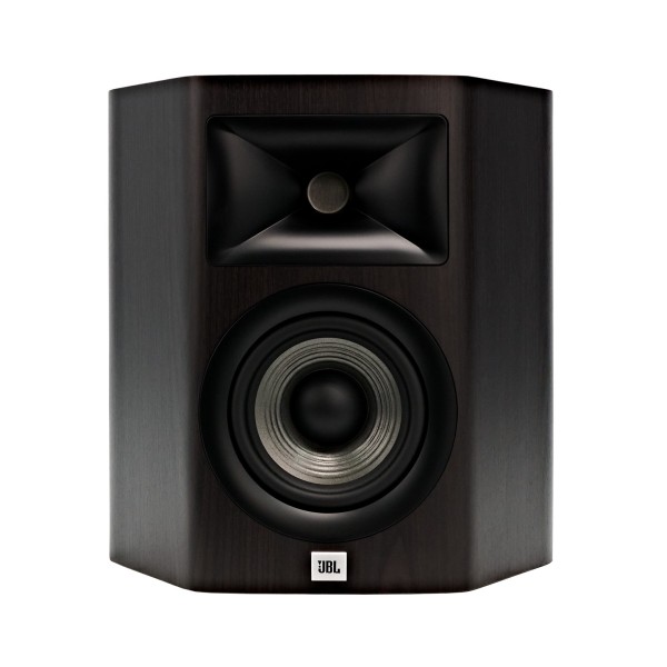 JBL Studio 610 On-Wall Surround Sound Speakers, Dark Wood - Front view
