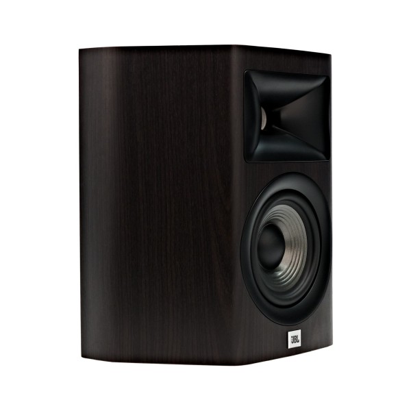 JBL Studio 610 On-Wall Surround Sound Speaker, Dark Wood - Side view