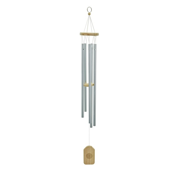 Gear4music Life 5 Notes Wind Chime, Silver