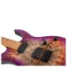 Spira Guitars S-450 TPP Poplar Burl, Gloss Trans Purple - Body, Angled 1