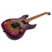 Spira Guitars S-450 TPP Poplar Burl, Gloss Trans Purple - Full, Angled