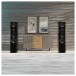 SVS Ultra Evolution Pinnacle Floor Standing Tower Loudspeaker (pair), Black Ash - pair floss wooden room lifestyle 