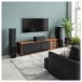 SVS Ultra Evolution Pinnacle Floor Standing Tower Loudspeaker (pair), Black Ash - pair with centre blue room lifestyle 