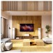 SVS Ultra Evolution Pinnacle Floor Standing Tower Loudspeaker (pair), Black Ash  -white lifestyle - lots of wood tones 