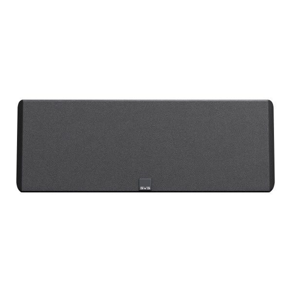 SVS Ultra Evolution Centre Loudspeaker, Black Ash - Front view with magnetic grille attached
