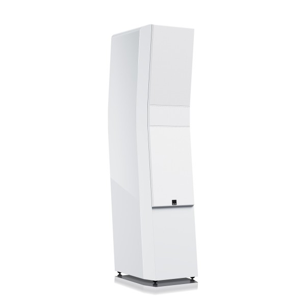 SVS Ultra Evolution Pinnacle Floor Standing Tower Loudspeaker (Pair), Piano Gloss White - single turn grille 