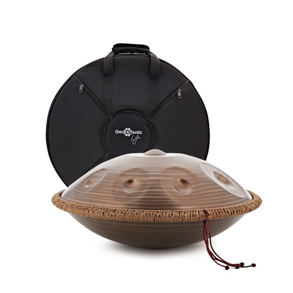 Gear4music Life Handpan 10 Notes D Kurd, Bronze