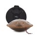 Gear4music Life Handpan 10 Notes D Kurd with Carrying Bag, Bronze