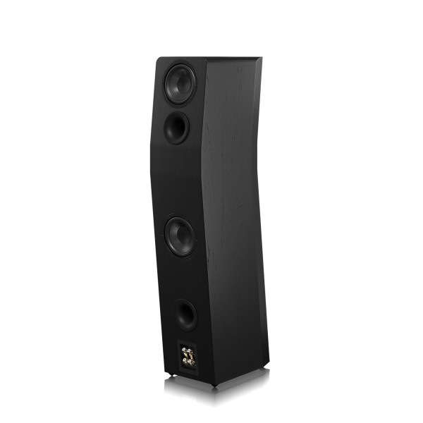 SVS Ultra Evolution Titan Floor Standing Tower Loudspeaker (Pair), Black Ash - rear turn 
