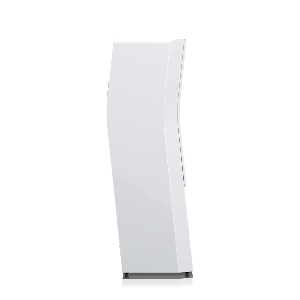 SVS Ultra Evolution Titan Floor Standing Tower Loudspeaker (pair), Piano Gloss White - side profile 
