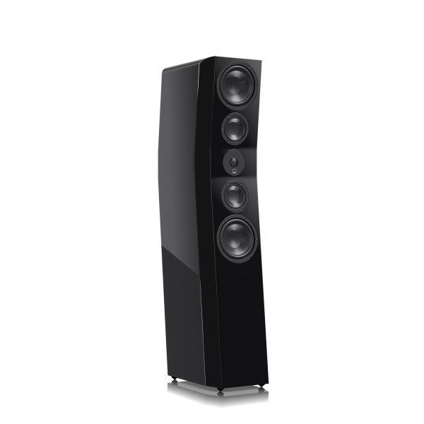 SVS Ultra Evolution Titan Floor Standing Tower Loudspeaker (pair), Piano Gloss Black - front single turn 