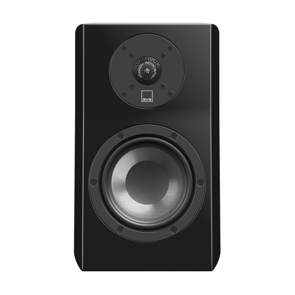 SVS Ultra Evolution Nano Bookshelf Loudspeaker (Pair), Piano Gloss Black - Front view