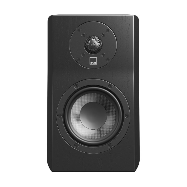 SVS Ultra Evolution Nano Bookshelf Loudspeaker (Pair), Black Ash - Front view
