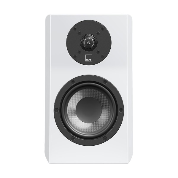 SVS Ultra Evolution Nano Bookshelf Loudspeaker (Pair), Piano Gloss White - Front view