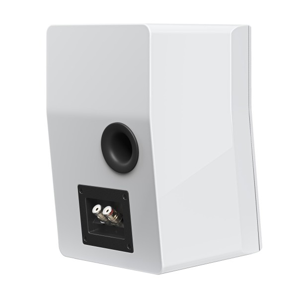 SVS Ultra Evolution Nano Bookshelf Loudspeaker (Pair), Piano Gloss White - Rear view