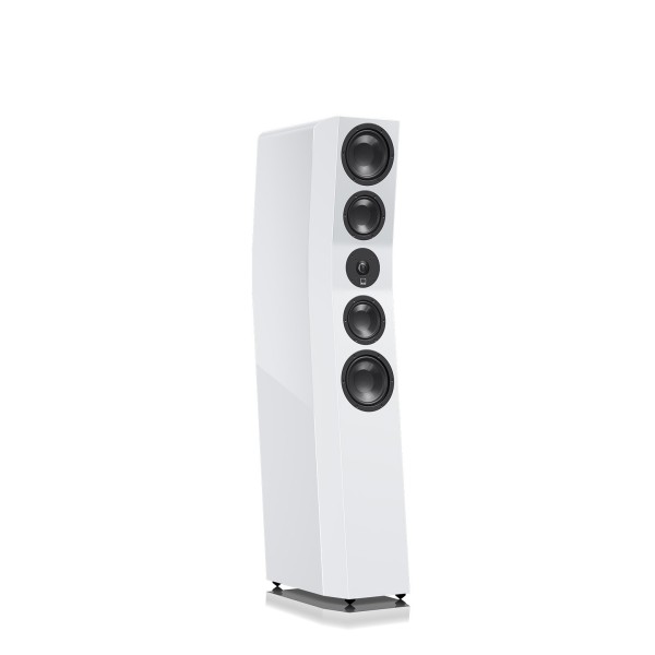 SVS Ultra Evolution Tower Floor Standing Loudspeaker (pair), Piano Gloss White - single turn 
