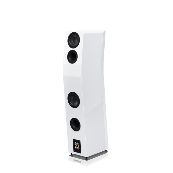 SVS Ultra Evolution Tower Floor Standing Loudspeaker (pair), Piano Gloss White - rear 