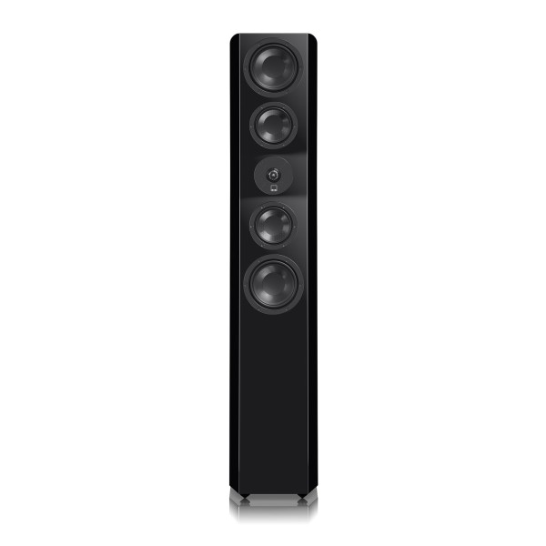 SVS Ultra Evolution Tower Floor Standing Loudspeaker (pair), Piano Gloss Black - front profile no grille 