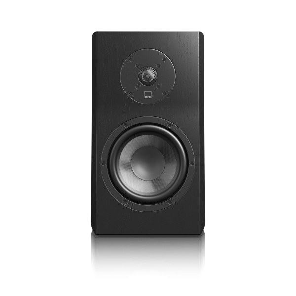 SVS Ultra Evolution Bookshelf Loudspeaker (pair), Black Ash - front no grille 