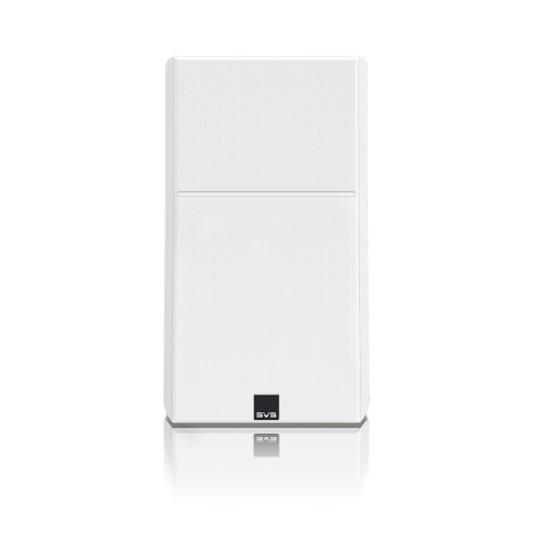 SVS Ultra Evolution Bookshelf Loudspeaker (pair), Piano Gloss White - face grille 