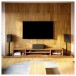 SVS Ultra Evolution Bookshelf Loudspeaker (pair), Piano Gloss White - wide angle wooden room 