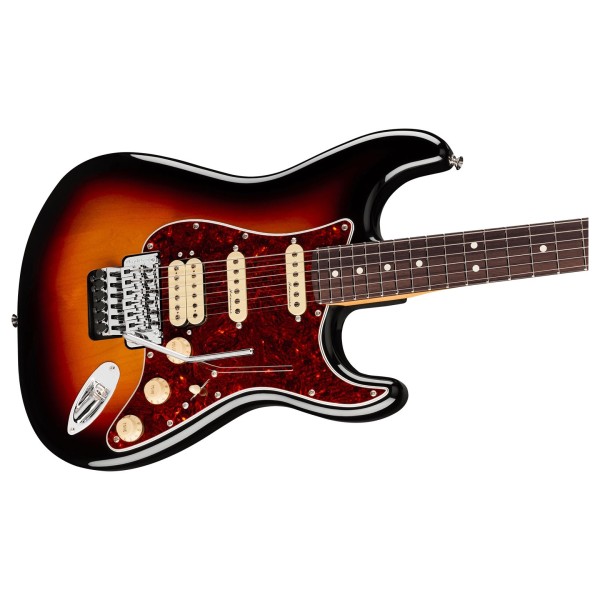 Fender Player II Modified Stratocaster HSS Floyd Rose RW, 3 Tone Sunburst body and neck 