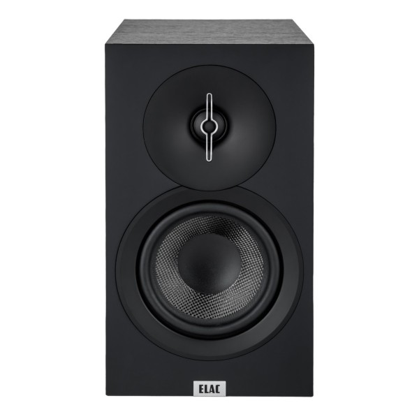 ELAC Debut 3.0 B5.3 Bookshelf Speakers (Pair), Black - front no grille 