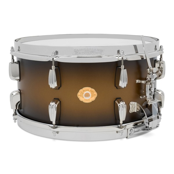 Slingerland Radio King Limited Edition 14" x 7" Snare Drum, Black and Gold Lacquer