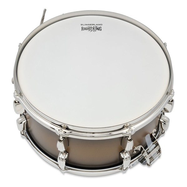 Slingerland Radio King Limited Edition 14" x 7" Snare Drum, Black and Gold Lacquer
