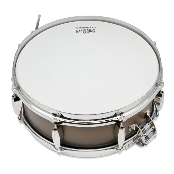 Slingerland Radio King Limited Edition 14" x 5" Snare Drum, Black and Gold Lacquer