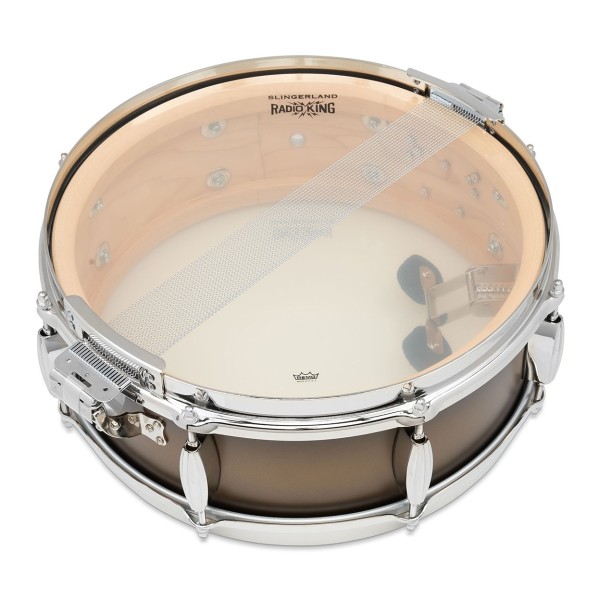 Slingerland Radio King Limited Edition 14" x 5" Snare Drum, Black and Gold Lacquer