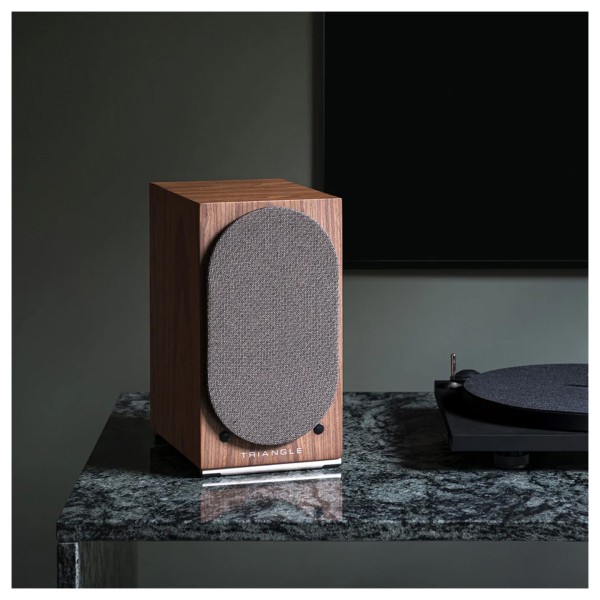 Triangle AIO Twin Active Speakers (Pair), Brown Maple