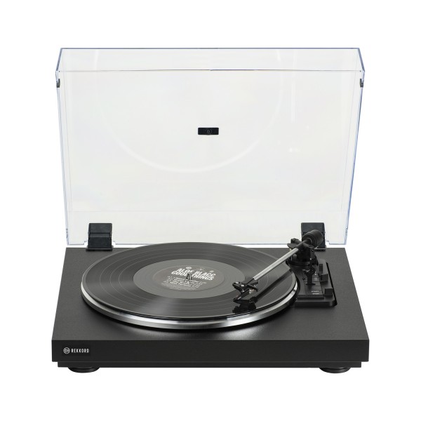 Rekkord F110 Fully Automatic Floating Sub-Chassis Turntable, Black - dust cover 