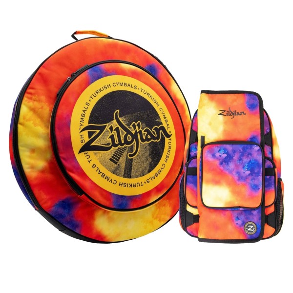 Zildjian Student Backpack, Stick Bag, & 20'' Cymbal Bag, Orange Burst